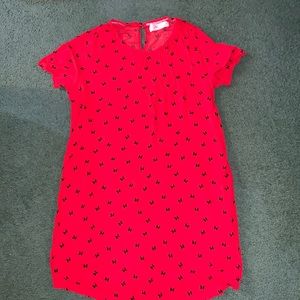 Disney Store Red Dress with Black Bows size xl